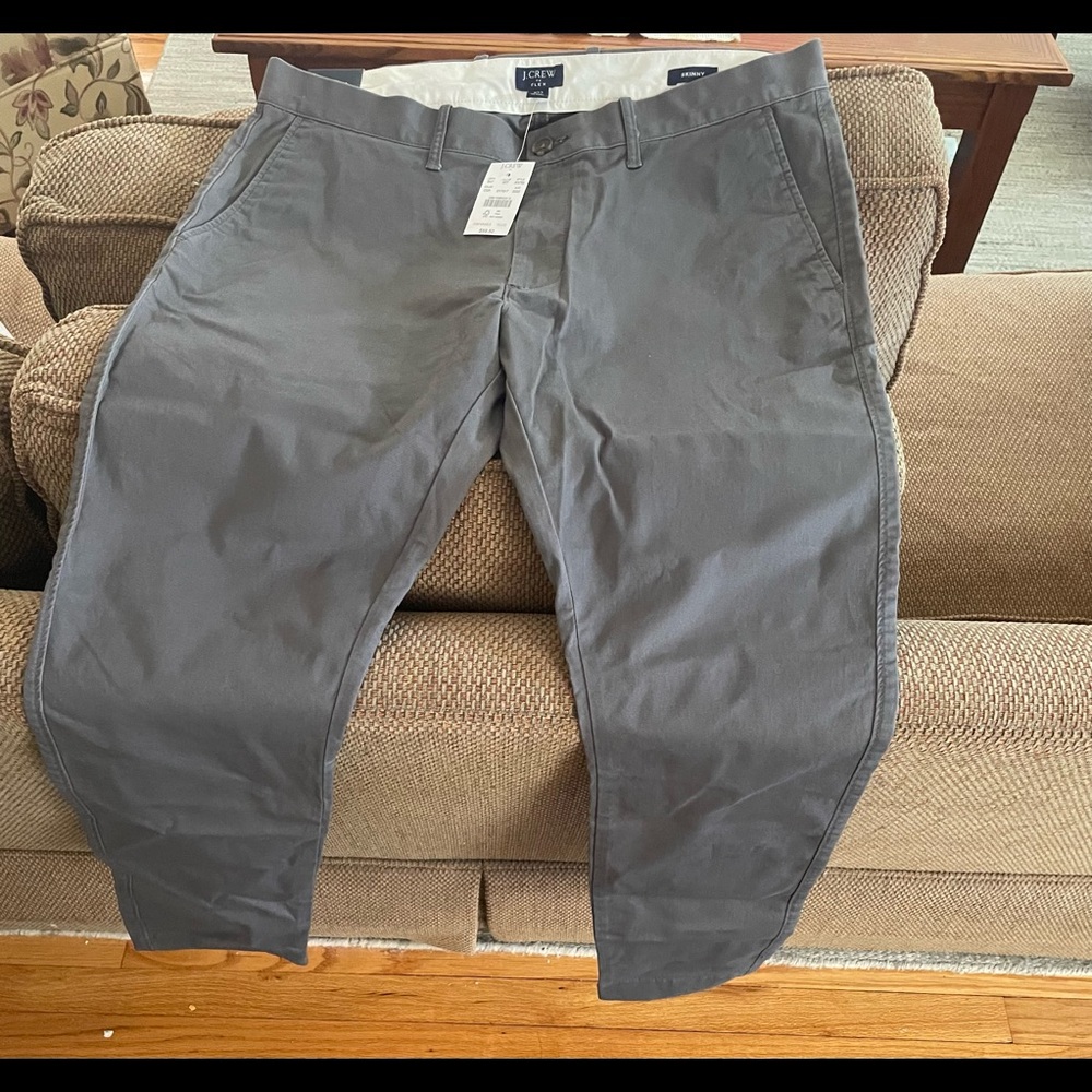 J Crew, Mens Khaki pants, grey